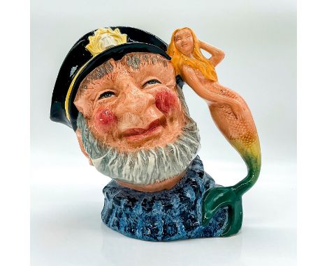 Variation 2; light and dark blue fisherman jersey with yellow and green mermaid tail. Royal Doulton backstamp.This item has n