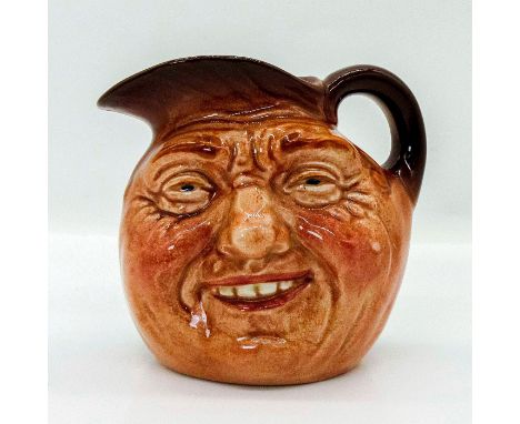 Style Two: Outside jug. Brown rim; light brown face.John Barleycorn is the personification of barley, the grain source of mal