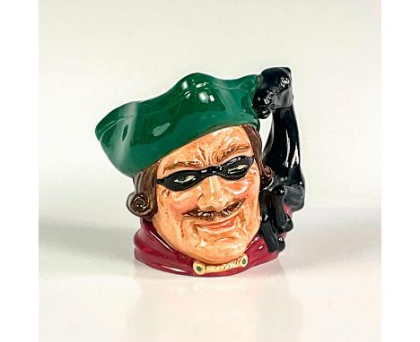 Style Two, neck and head of horse handle. Green tricorn; black mask over the eyes; red jacket.The first style of the Dick Tur