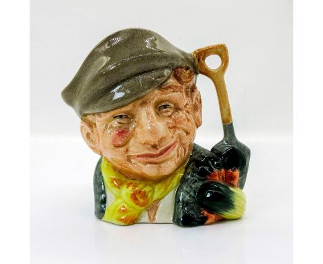 Style One, spade and vegetables handle. Variation Two, yellow scarf; white shirt; light brown hat.Royal Doulton backstamp. Ar