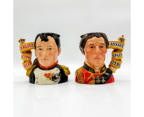 Set includes: Napoleon (blue and white uniform; yellow and white handle) and Wellington (red and gold uniform; yellow an whit