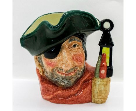 Green hat, red scarf.The detailing on the barrel of the small-size jug is often less distinguishable than that on the large j