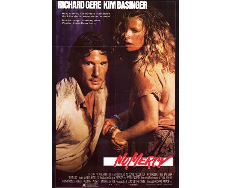 Vintage poster of the 1986 movie: No Mercy starring Richard Gere and Kim Basinger. Issued: 1986Dimensions: 27"L x 40"HCountry