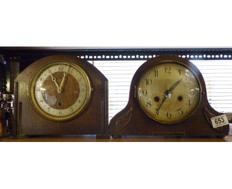 MANTEL CLOCKS. Bentima mantel clock plus further chiming example