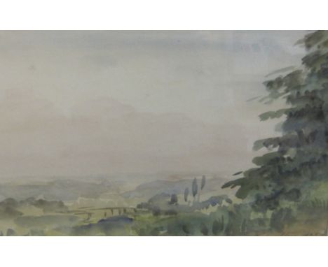 ‡PHILIP WILSON STEER, NEAC (1860-1942) The Severn Valley signed and dated ‘P.W. Steer 1925’ (lower right) watercolour 9 x 13i
