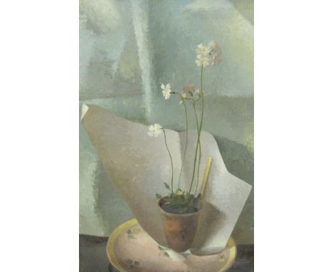 ‡MARY KENT HARRISON, R.B.A. N.E.A.C. (1915-1983) Little Primula signed and dated ‘Mary Kent 1949’ (lower right) oil on canvas