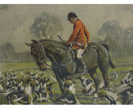 ‡SNAFFLES (Charles Johnson Payne) (1884-1967) ’The Huntsman, the ‘oss loves the ‘ound but I love both’ signed in pencil, with