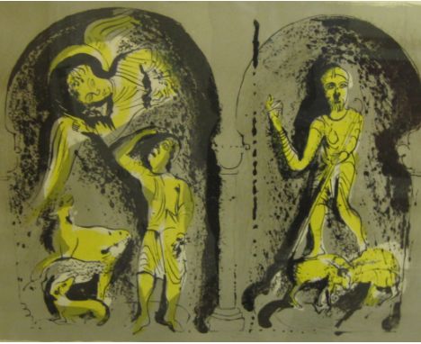 ‡JOHN PIPER CH (1903-1992) The Annunciation to the Shepherds lithograph, 1972 (Levinson 222) pencil signed in lower margin an