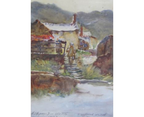 HENRY SILKSTONE HOPWOOD (1860-1914) Off to Work signed, inscribed and dated ’H.S. Hopwood - Sketch, 1893. To My Friend W.S. N