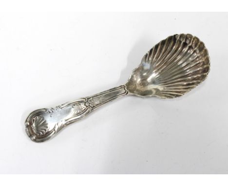 Irish silver caddy spoon, Thomas Farnett, Dublin circa 1820 