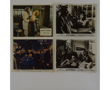 Hammer Films - British Lobby Cards, 8 x 10'', Hysteria (3), The Man Who Could Cheat Death, The Terror of the Tongs , The Two 
