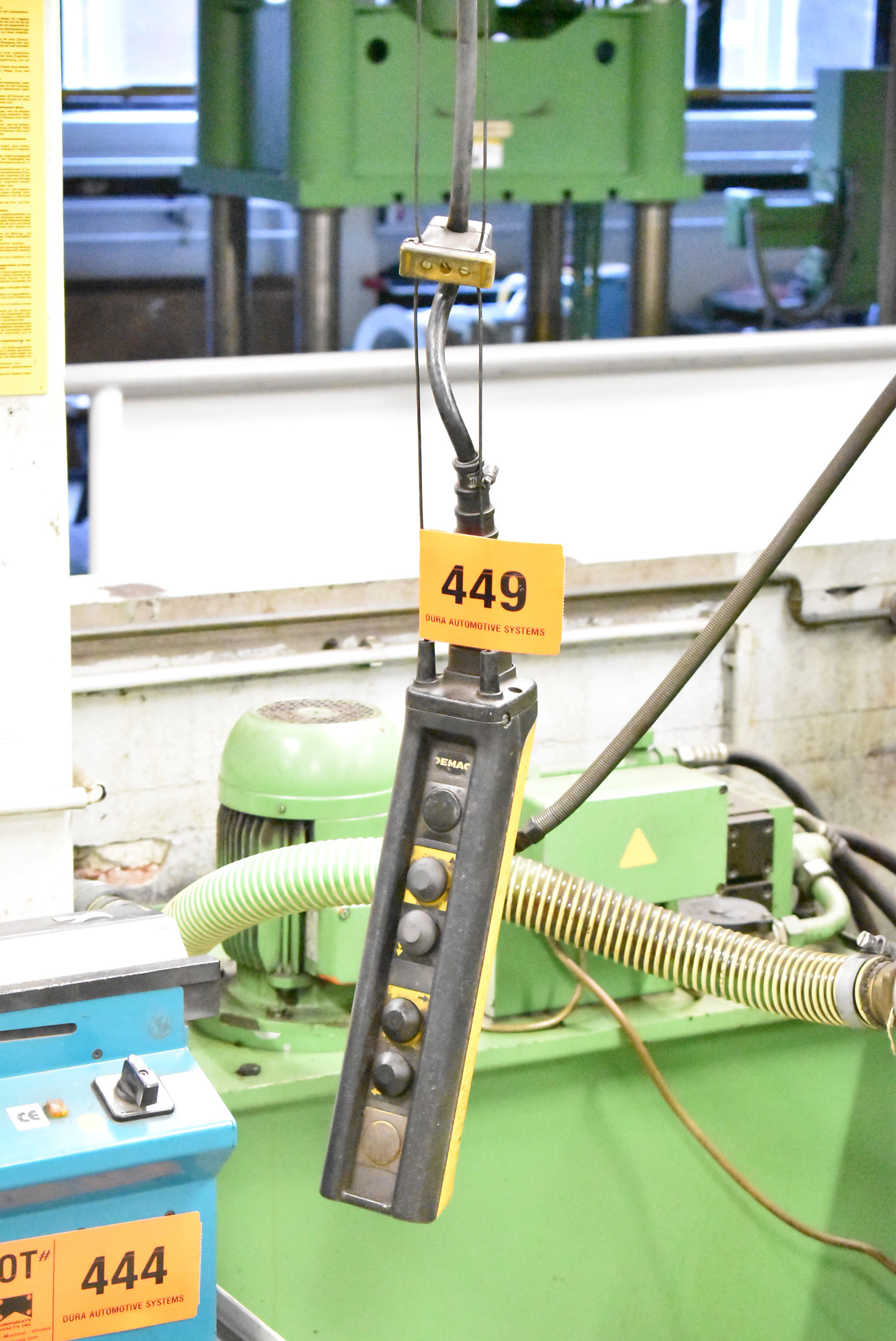 ABUS 500 KG CAPACITY COLUMN MOUNTED JIB CRANE WITH DEMAG 500 KG