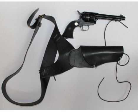 A Sussex Armoury replica single action Army .45 pistol with belt and holster