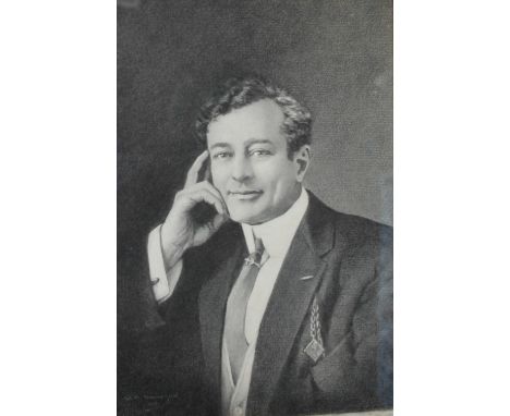 W M ThompsonHead and shoulders portrait of a gentlemanCharcoalSigned and dated 1913Together with head and shoulder portraits 