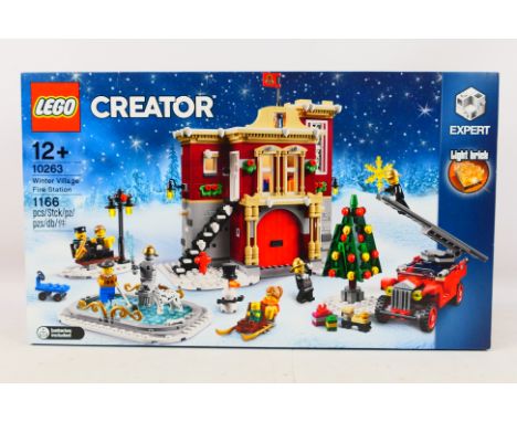 Lego - A boxed factory sealed Lego 'Creator Expert' Winter Village Collection #10263 Winter Village Fire Station. The set is 
