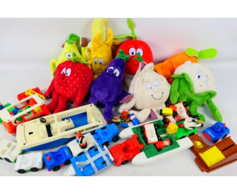 Fisher Price - Goodness Gang - An unboxed collection of vintage Fisher Price toys and figures with a group of 'Goodness Gang'