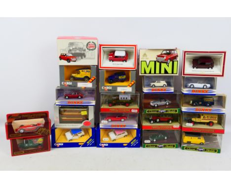 Dinky - Matchbox - Corgi - Rover - A mixed assortment of 20 diecast vehicles in varying scales. Includes #C330/2 Mini, #DY-18