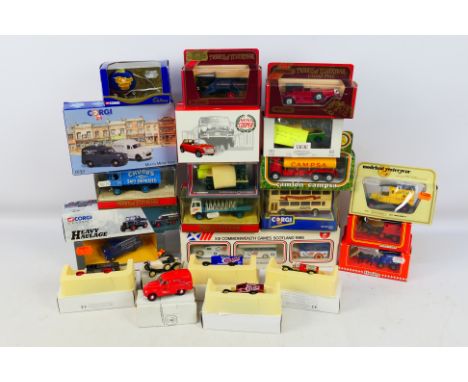 Corgi - Matchbox - Joal - Lledo - Others - An assortment of 22 boxed diecast vehicles. Includes #D13/1 Morris Minor Vans (wit