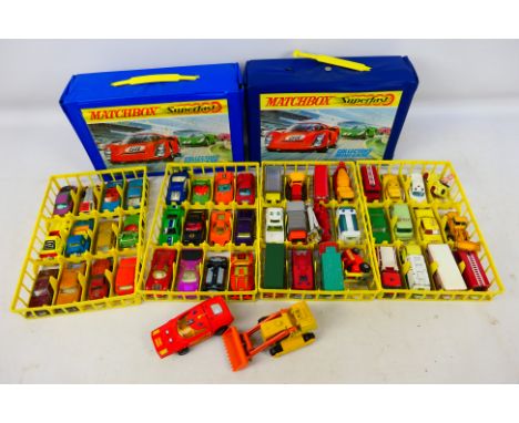 Matchbox - Corgi - Hot Wheels - Two Matchbox Collectors Mini Cases and a collection of 50 unboxed diecast model vehicles. Cas