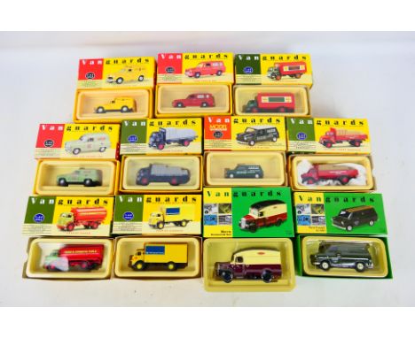 Vanguards - 11 x Diecast vehicles in 1/43 and 1/64 scale to include #VA4000 Royal Mail, VA4005 Mini Cooper Van, VA28000 Shell