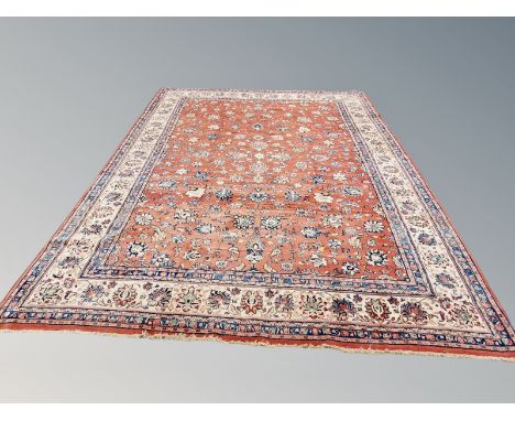 A Saroukh carpet, West Iran, 385 cm x 272 cm 