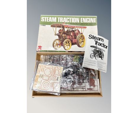 A Bandai 1:16 scale steam traction engine in box 