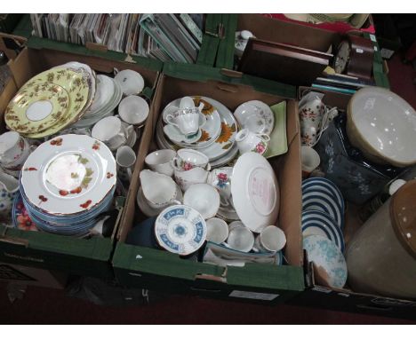 Duchess 'Windermere' set of plates, a large stoneware flaggon, pottery jardiniere, mixing bowl, Crownford Queens fine bone ch
