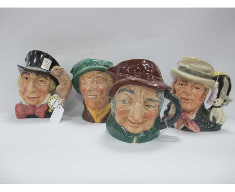 Royal Doulton Pottery Character Jugs, 'Uncle Tom Cobbleigh', 'Bill Sikes', limited edition, of 2500, and certificate, 'Arriet