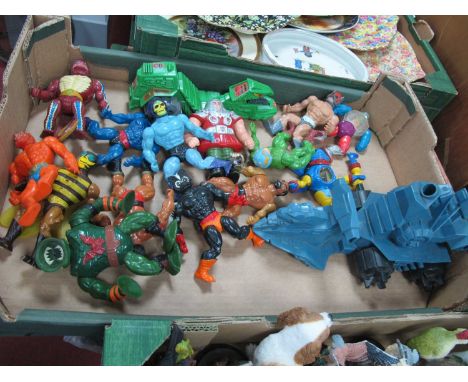 1980's Vintage He-Man figures and vehicles includes Skeletor, Buzz-Off, Motu and Beastman etc. One Box