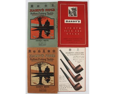 Hardy's Super Bottom Fishing Tackle Catalogues c.1930s and 1955 issues together with a rare Hardy's Anglers' &amp; Sportsmen'