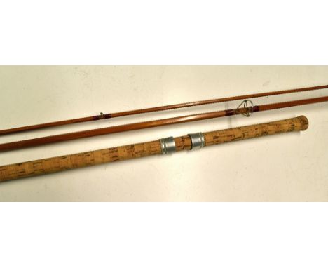 R. Chapman &amp; Co Ware "Chapman 500"  coarse rod - 10ft 2pc split cane with detachable 24.5" trumpet long cork handle with 