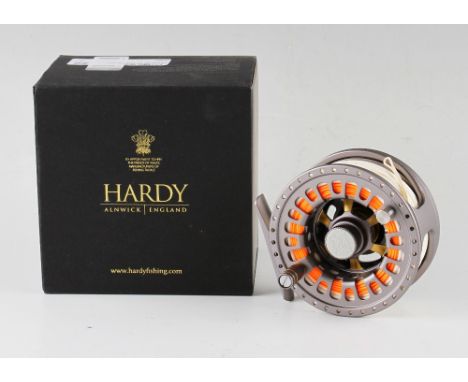 Fine Hardy Ultralite 5000MA DD  titanium fly reel - 3 3/8" dia, c/w Snowbee XS Switch Fly Line SF250 line 4/5#, appears unuse