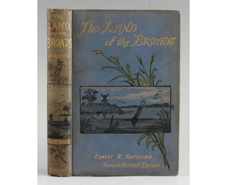 Suffling, Ernest, R. - "The Land of the Broads" undated, with map taped to front (repaired with tape), published by Benjamin 