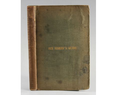 Bainbridge, G.C. - "The Fly Fisher's Guide" London 1840, 4th Ed, coloured plates of flies, original cloth binding, book plate