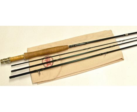 R.L Winston Rod Co graphite trout fly travel rod - Boron 8ft 6in  4pc  - line 4#, wt 2.5oz, elder reel seat with anodised scr