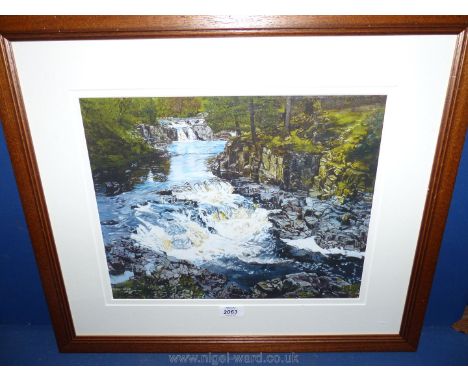 A limited edition Print, no. 7/200 entitled 'The Dancing Dashing Tees' by Judith Owston, signed by the artist and labelled ve