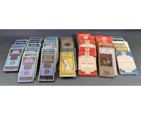 A large collection of Vintage Bartholomew's maps, Ordnance survey and other maps (qty).