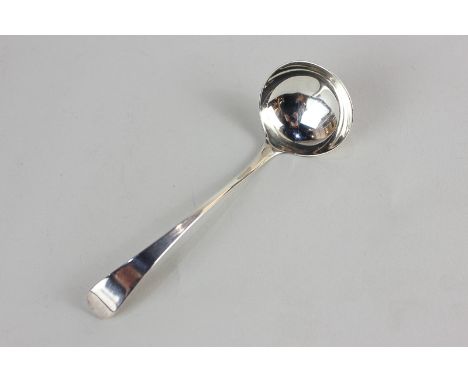 A George III silver Old English pattern sauce ladle, maker Stephen Adams I, London 1813