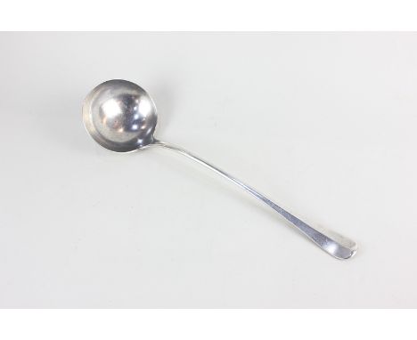 An Edward VII silver Old English pattern soup ladle, maker Barker Brothers, Chester 1907, 8.5oz