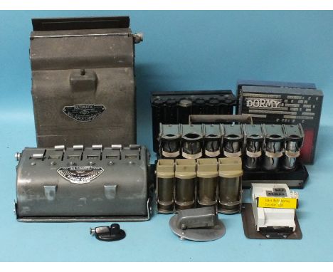 Two Ultimate Bell Punch Co. ticket machines and other items.