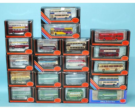 E F E, twenty 1/76 scale buses, all boxed, (20).