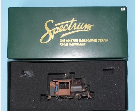 Bachmann Spectrum OO/HO gauge, no.25599 'O' ON30 0-4-2 Porter steam locomotive, (unlettered), boxed.