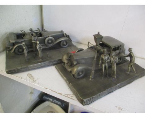 Two Franklin Mint models, one signed R Meyers 