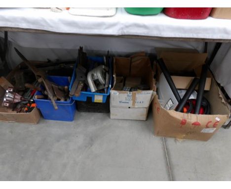 5 boxes of tools