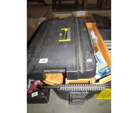 A tool box and tools