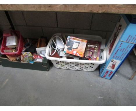 A mixed lot of tools etc including mitre saw