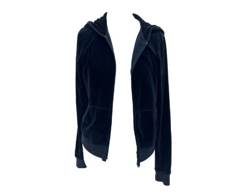 A Musto Performance pink puffer jacket, size L, together with a Juicy Couture blue velour hoodie, size M