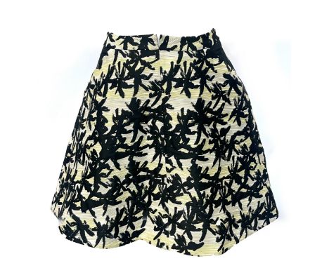 A Kenzo A-line mini skirt in abstract floral print, ladies size 36