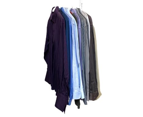 A further fourteen gents shirts in various styles an colours, to include Emporio Armani, Giorgio Armani, Armani Collezioni, D