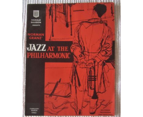 MUSIC - JAZZ NORMAN GRANZ 1962 PROGRAMME ELLA FITGERALD&nbsp;